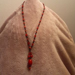 Ben-Amun Red Bead Necklace